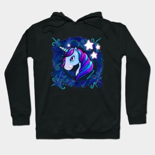 Cute Unicorn Abstract Stars Hoodie